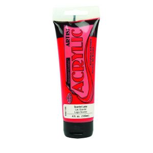 Farba akrylowa R&L 120ml, Czerwona/Scarlet Lake